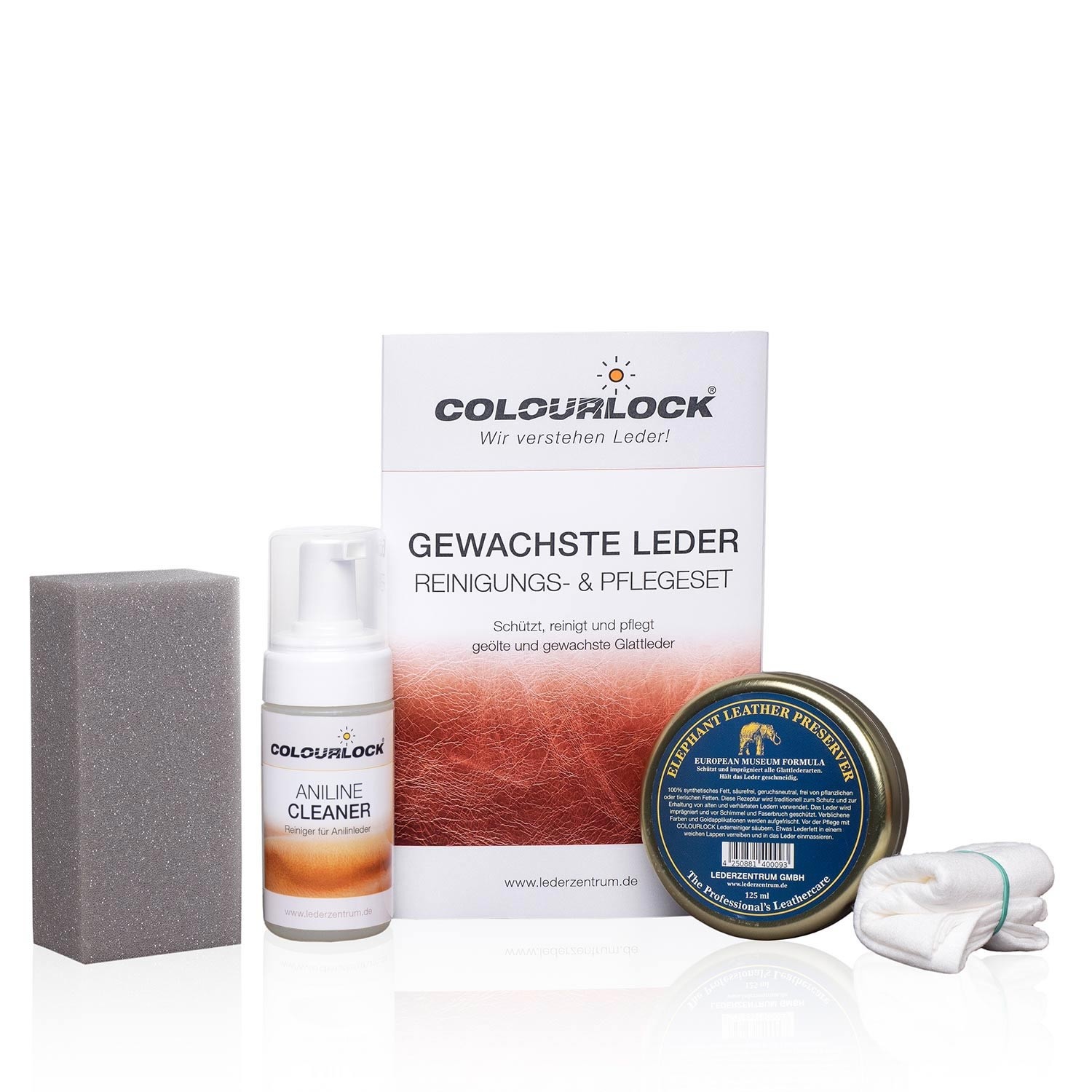 COLOURLOCK Reinigungs- und Pflegeset für gewachste Leder