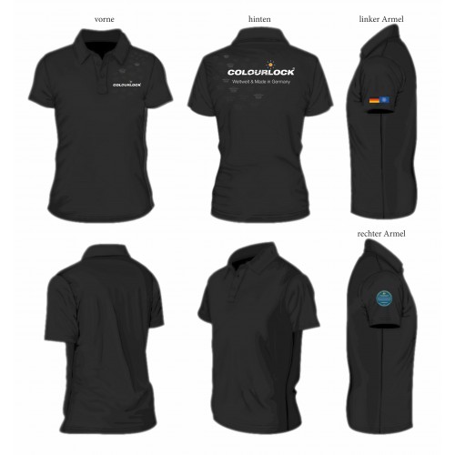 COLOURLOCK Polo-Shirt schwarz