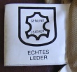 Symbol zur Kennzeichnung von echtem Leder