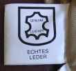 Symbol zur Kennzeichnung von echtem Leder